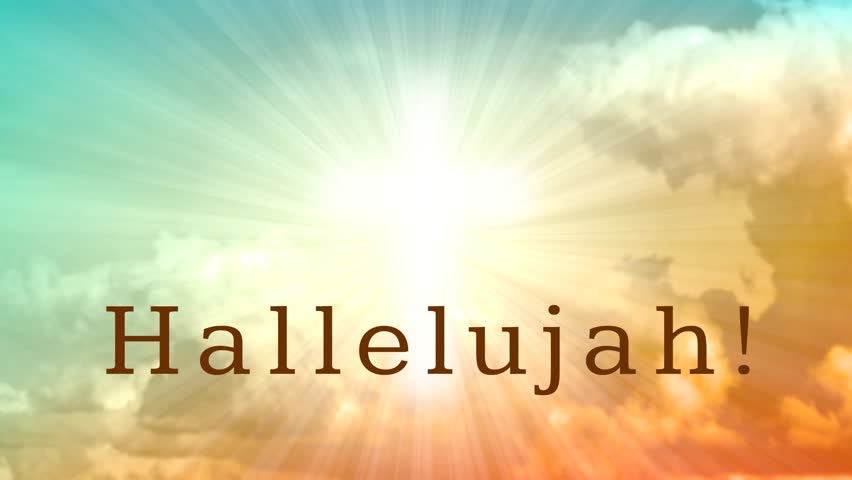Easter Christian Motive Text Hallelujah On Stock Footage Video (100% Royalty-free) 24969803